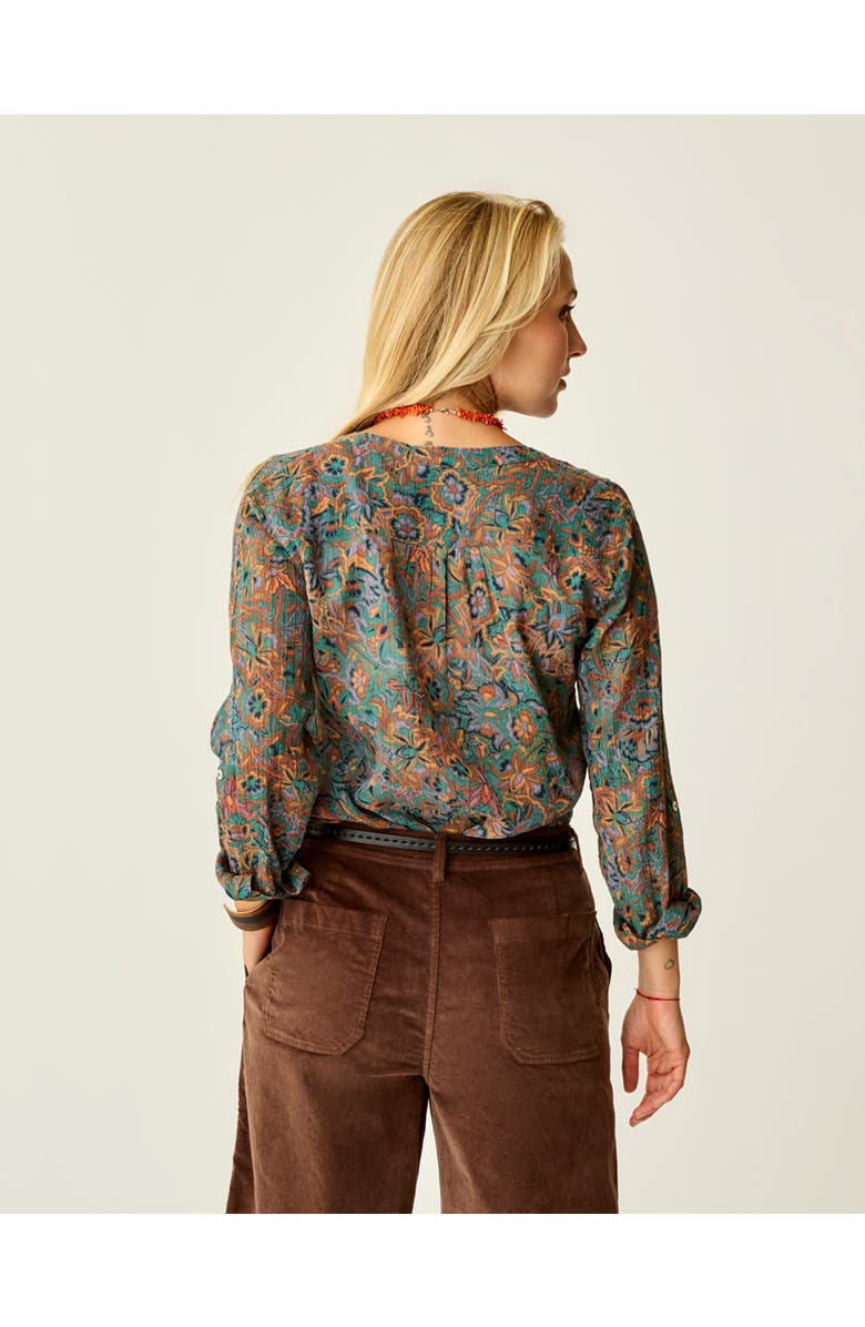 Carve Designs Dylan Gauze Shirt, Alternate, color, Bistro Floral