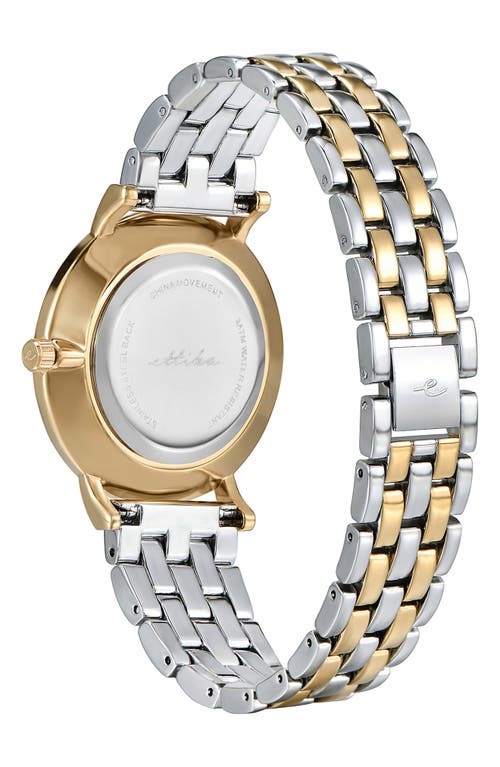 Ettika Classic Round Dial Two-tone Bracelet Watch In Multi