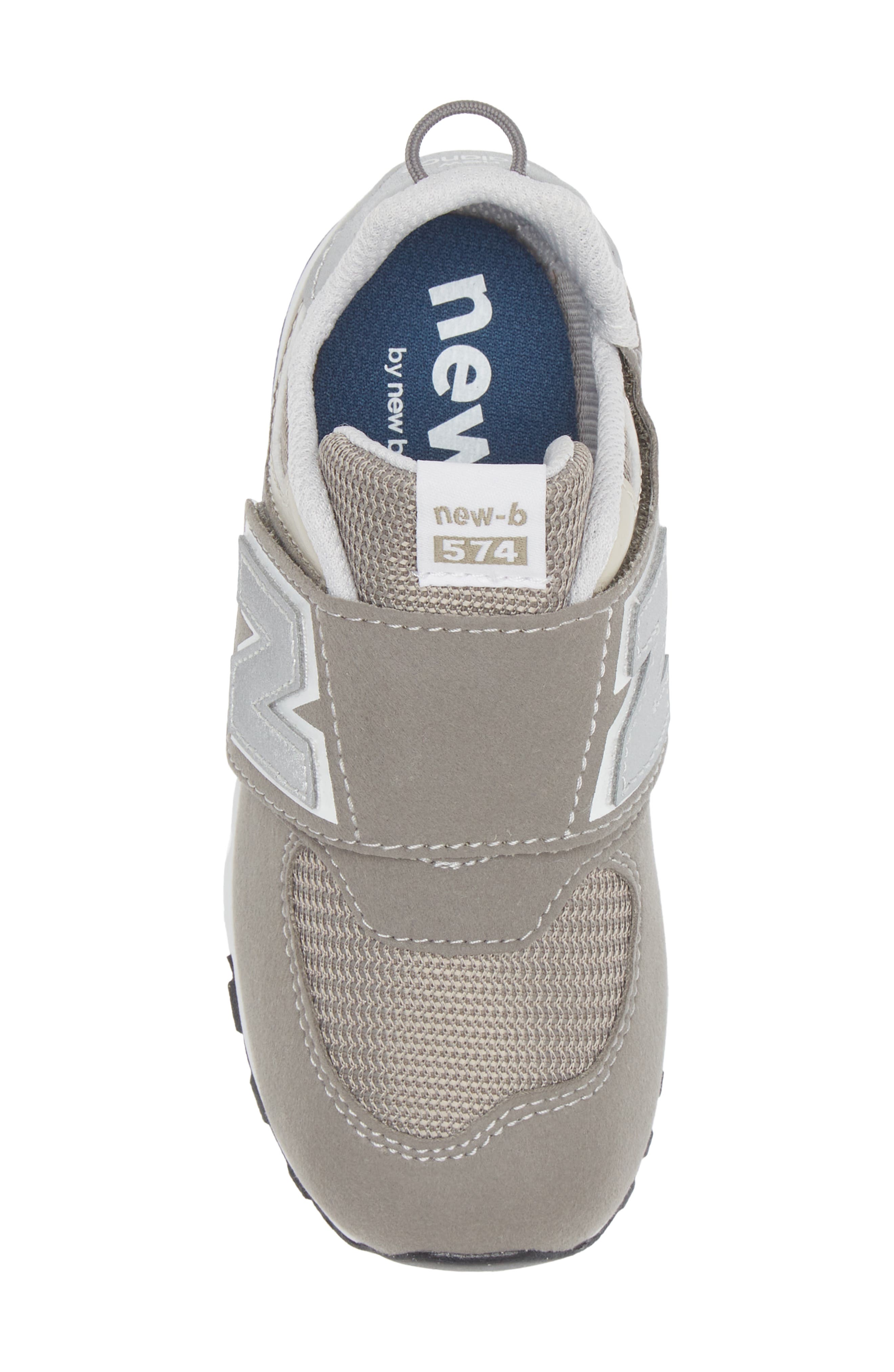New Balance Kids' 574 New B Sneaker, Alternate, color, Rain Cloud