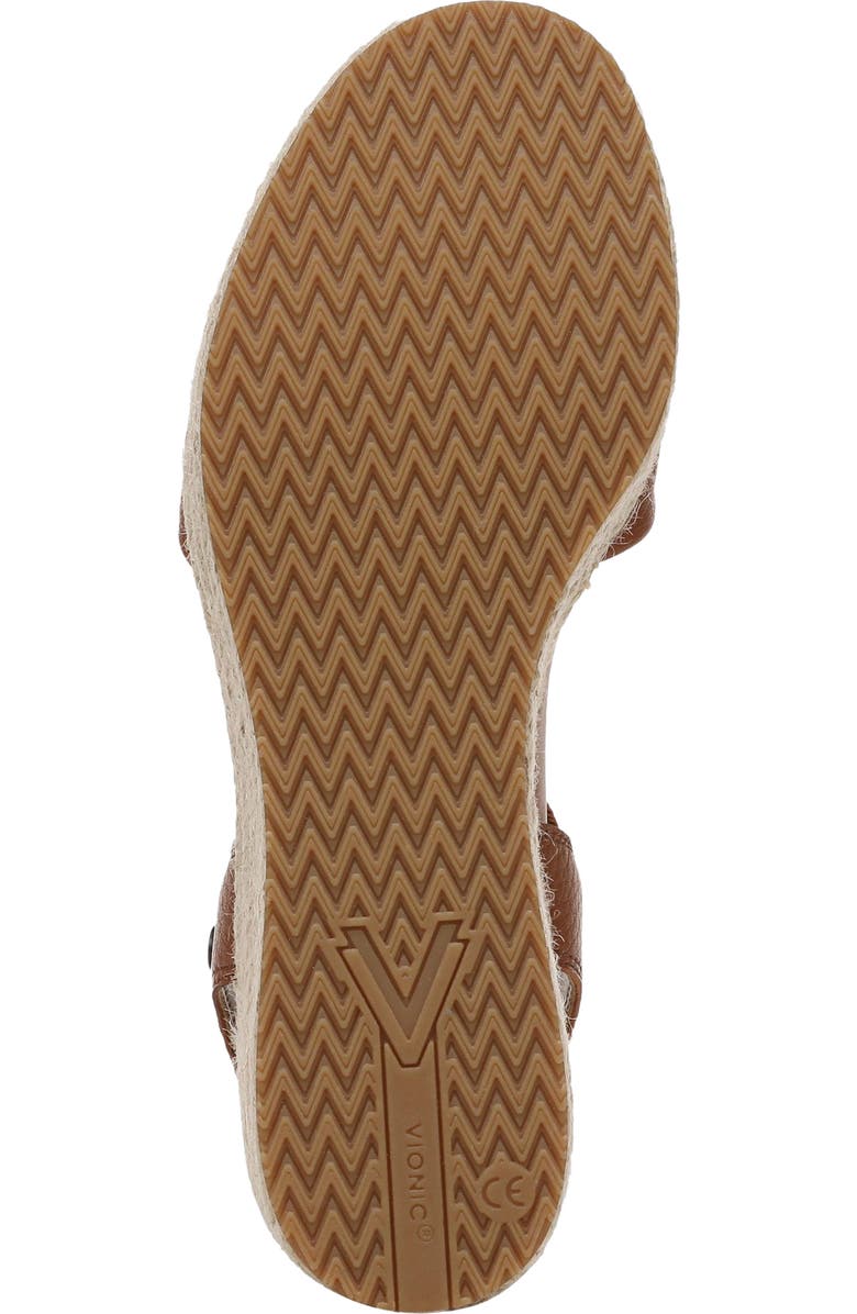 Vionic Darla Espadrille Platform Slide Sandal, Alternate, color, Tan