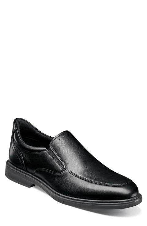 Highrise Leather Moc Toe Slip On