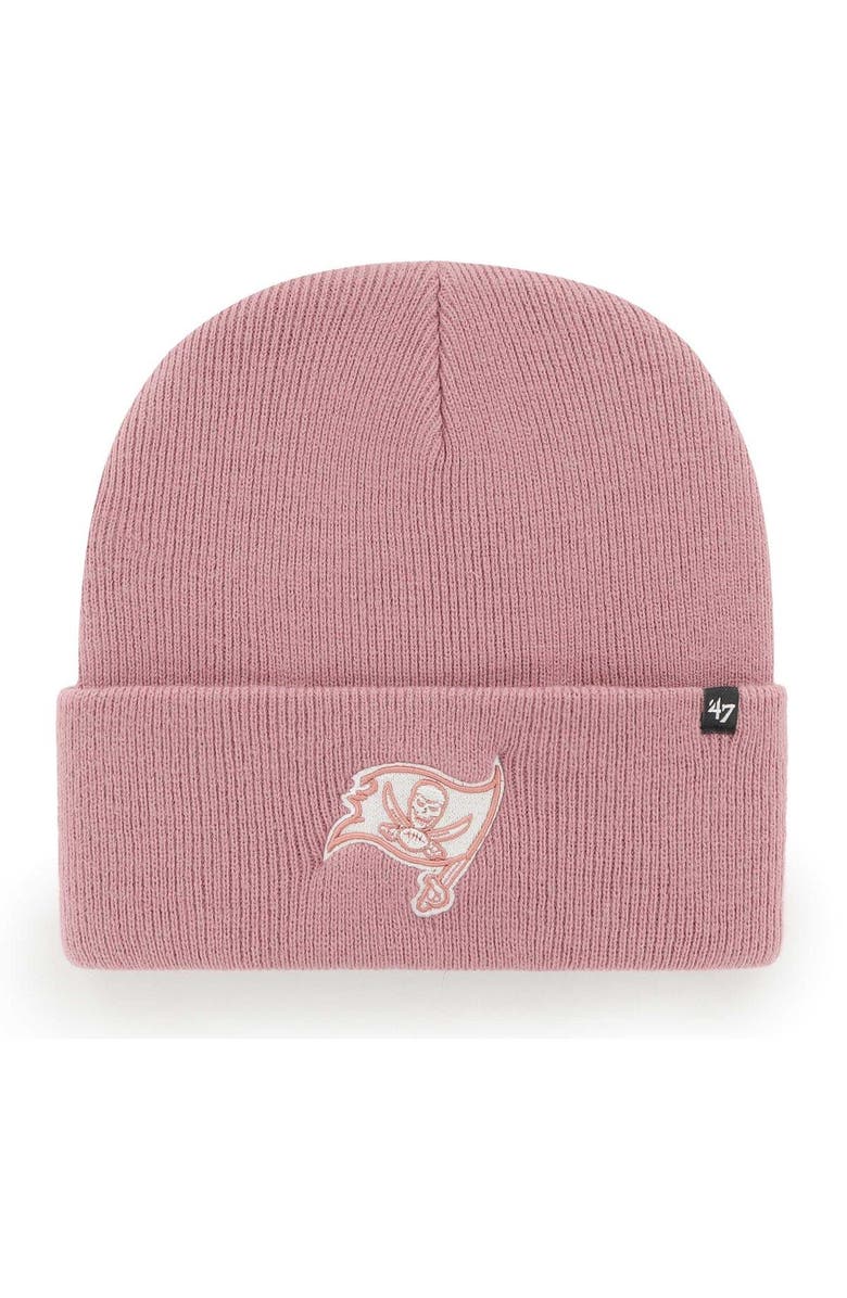'47 Women's '47  Pink Tampa Bay Buccaneers Haymaker Cuffed Knit Hat, Main, color, 