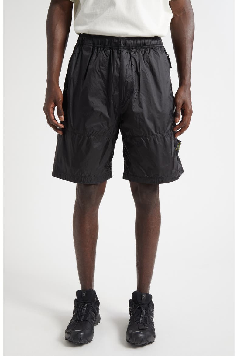 Compass Badge Shorts, Main, color, V0062 LEAD GREY