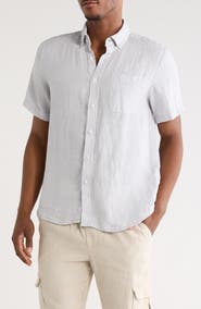 DENIM AND FLOWER Stonnington Linen Button-Down Shirt
