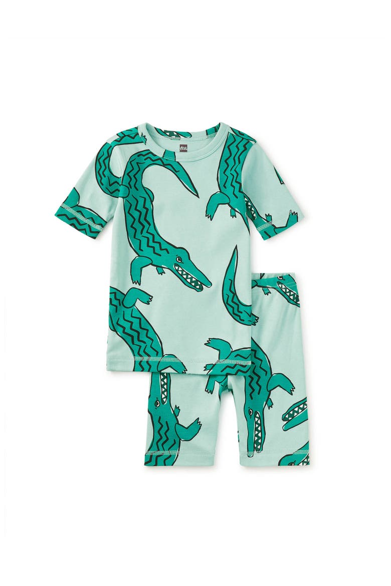 In Your Dreams Pajama Set, Main, color, Zig Zag Crocodile