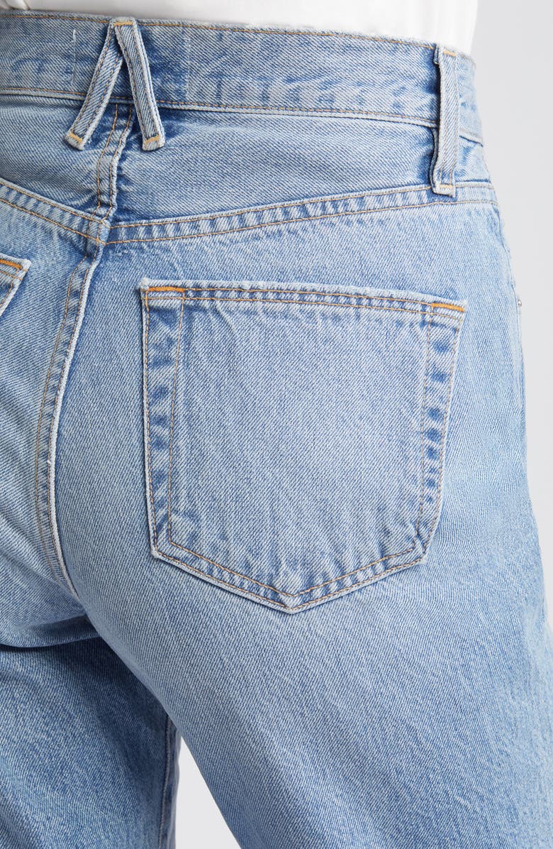 SLVRLAKE London Distressed High Waist Ankle Jeans, Alternate, color, 