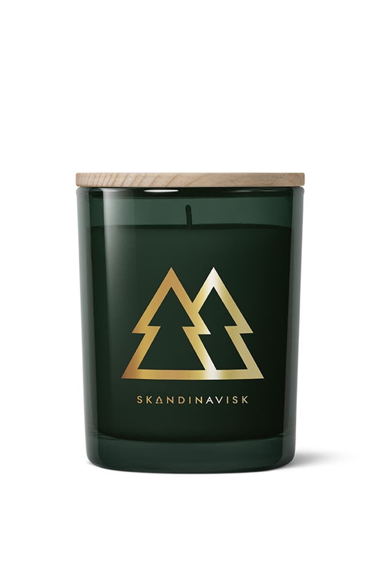 SKOG Special Gold Edition Scented Candle 200g, Main, color, Forest Green