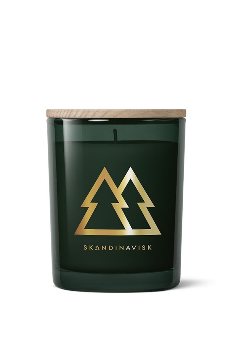 SKANDINAVISK SKOG Special Gold Edition Scented Candle 200g, Main, color, Forest Green