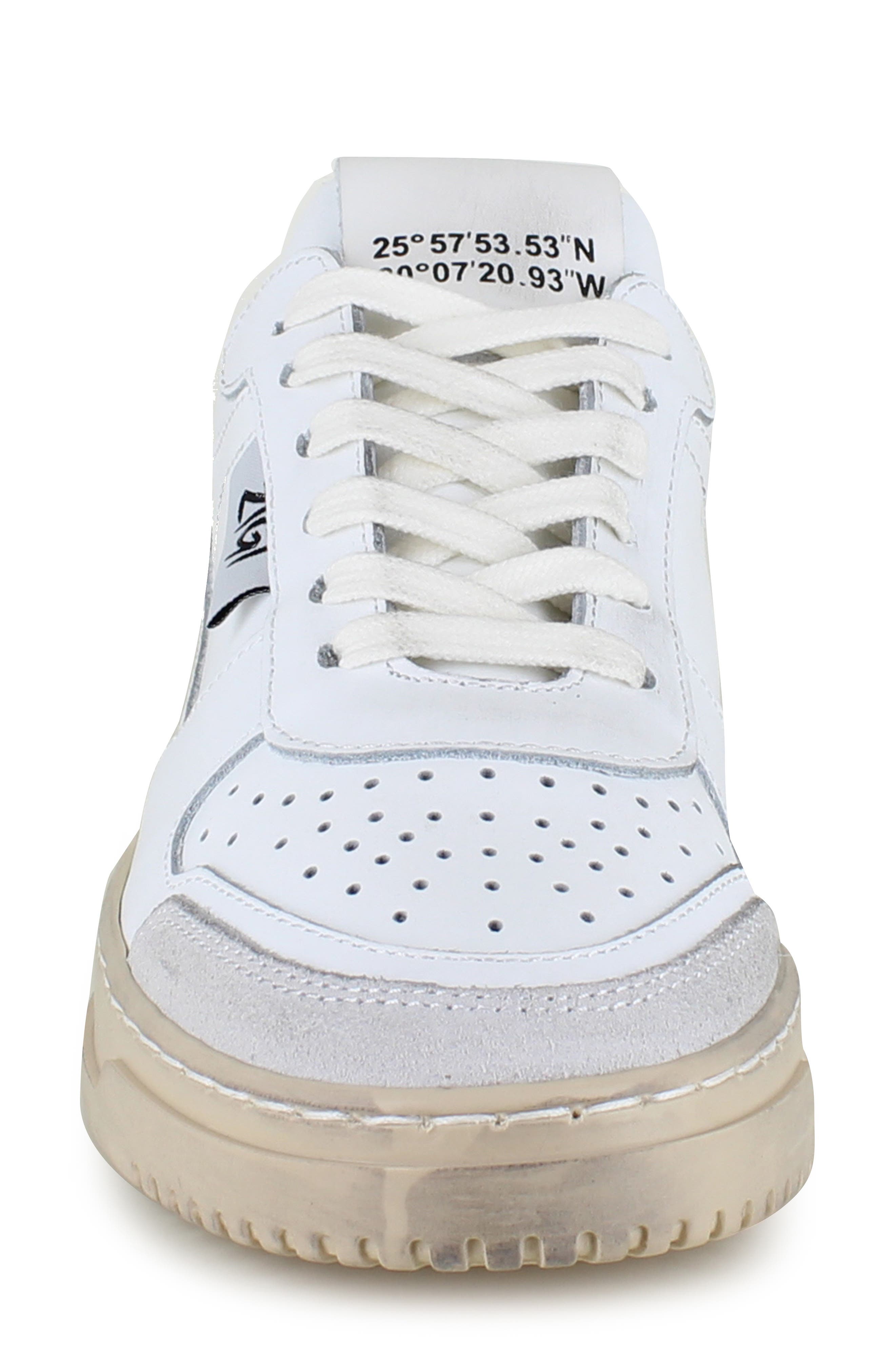 ZIGI Senta Sneaker, Alternate, color, White Leather