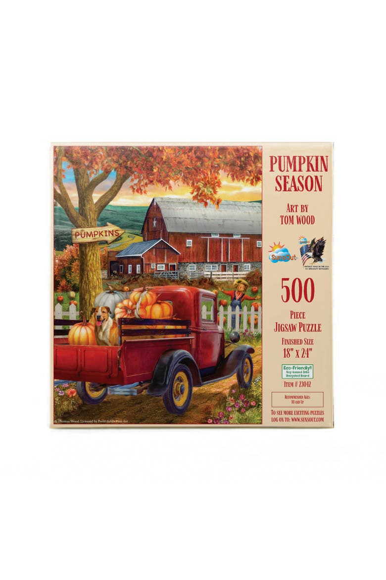 Pumpkin Season 500 piece Jigsaw Puzzle for Adults, Alternate, color, Multicolor