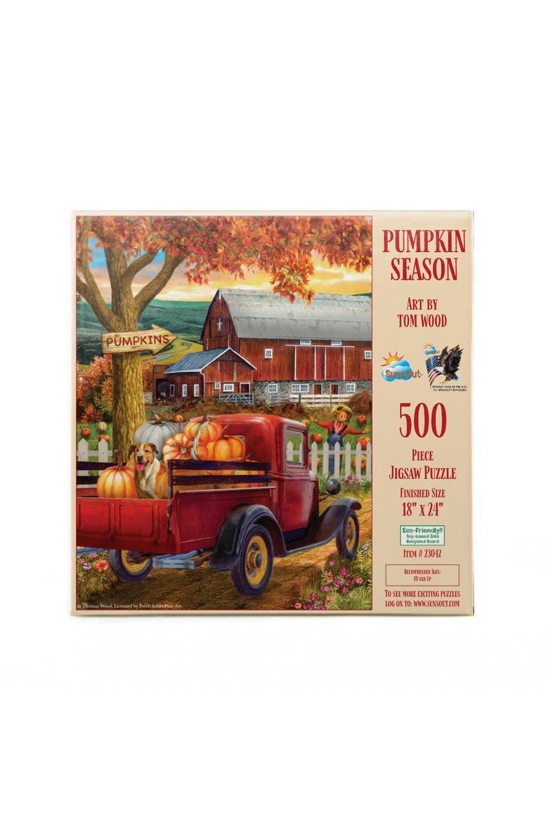 Sunsout Pumpkin Season 500 piece Jigsaw Puzzle for Adults, Alternate, color, Multicolor