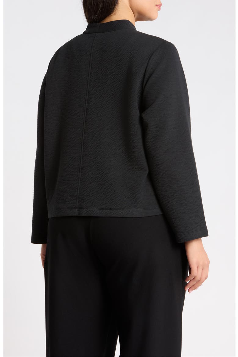 High Collar Crop Jacket, Alternate, color, BLACK