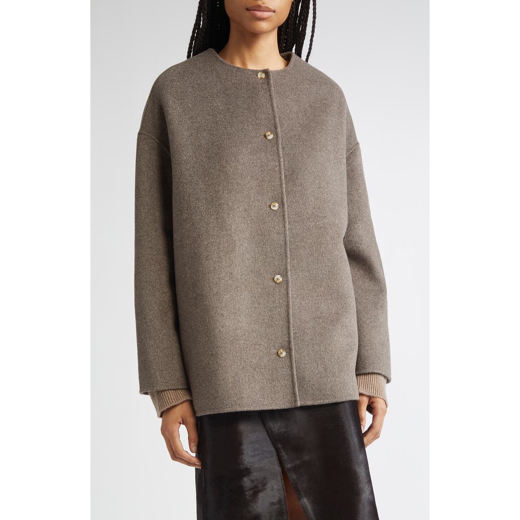 Loulou De Saison Wool Short Coat In Neutral