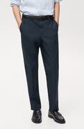 MANGO Drawstring Straight Leg Poplin Pants
