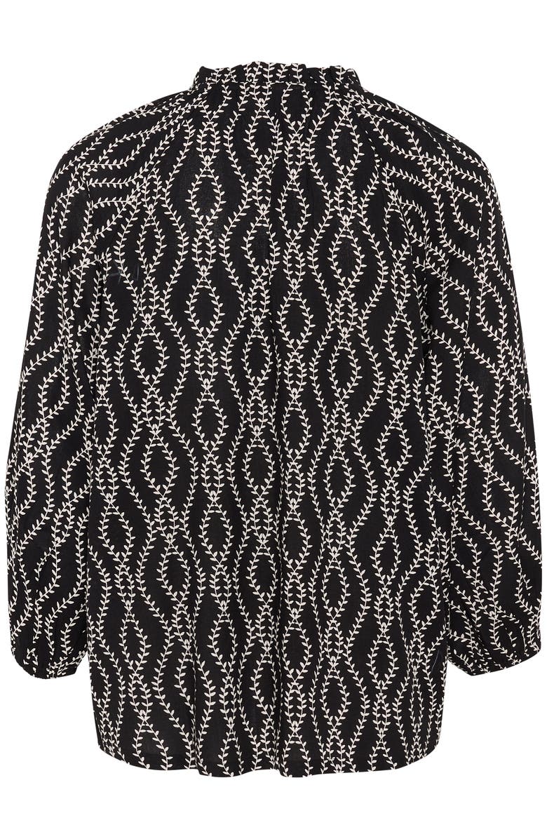 Kaffe KAsigrid 3/4 Sleeves V-notch Neck Blouse, Alternate, color, 