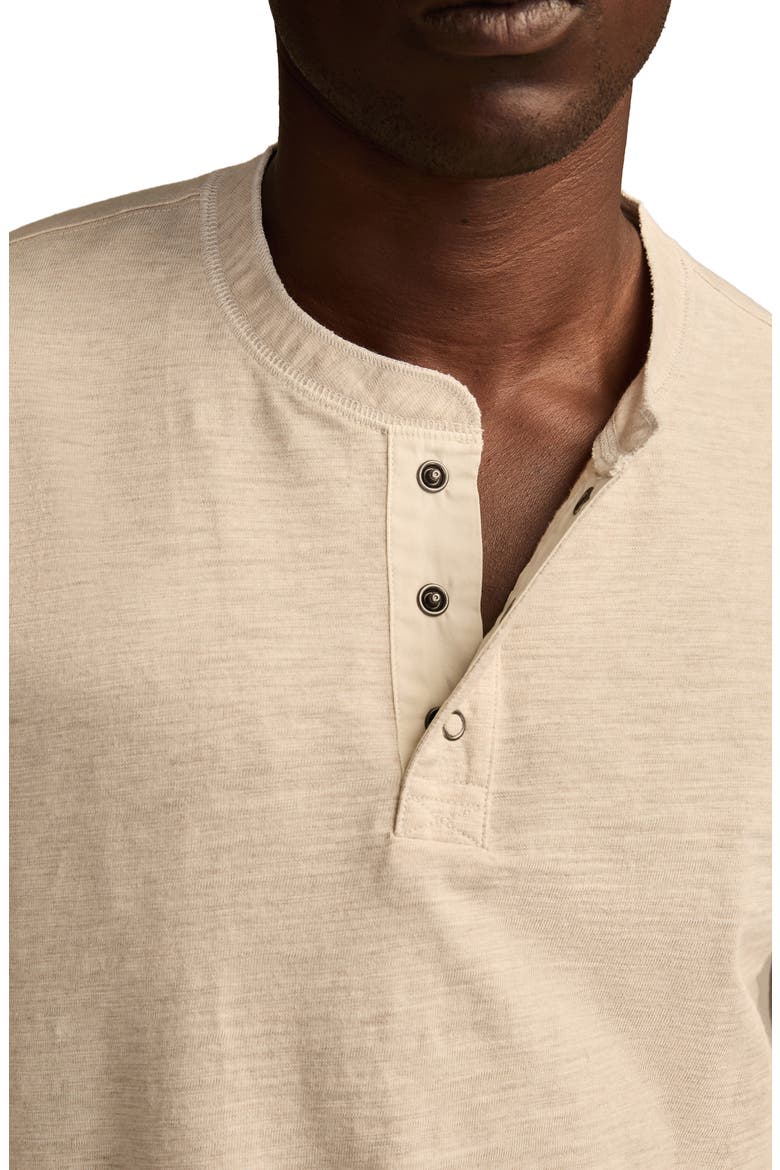 Slubbed Heather Cotton Henley, Alternate, color, HEATHER OAT