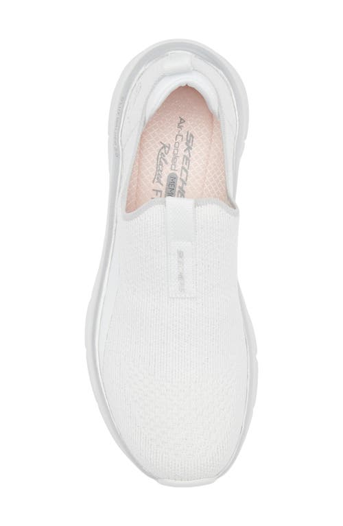 Skechers Relaxed Fit® D'lux Walker® 2.0 Sparkle Slip-on Sneaker In White