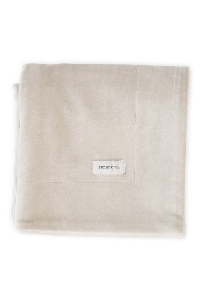 Minky Stretch Blanket, Main, color, IVORY