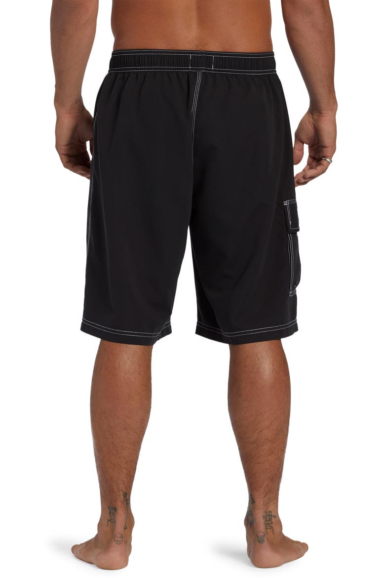 Throw On Loopback Board Shorts, Alternate, color, BLACK