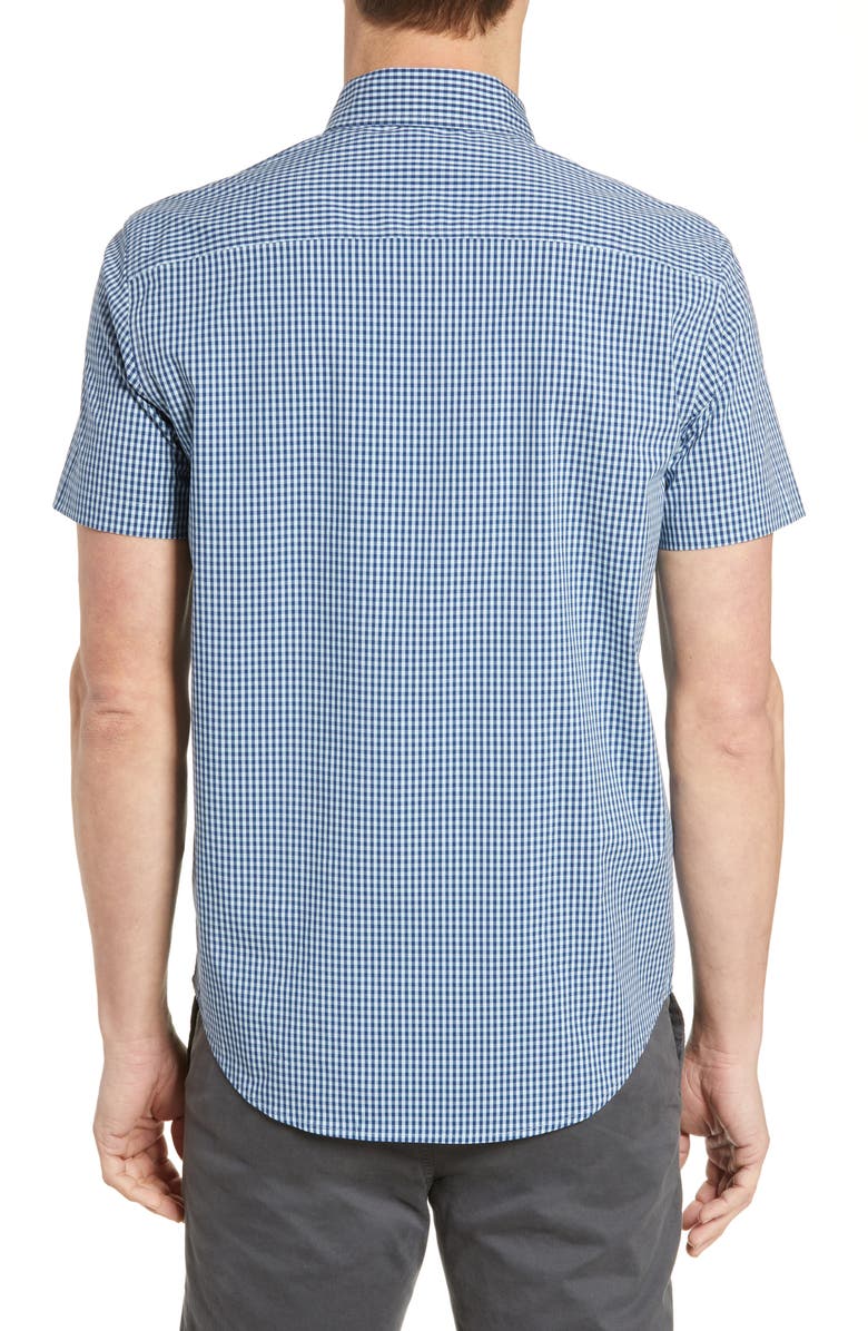 Cutter & Buck Anchor Classic Fit Gingham Shirt, Alternate, color, 