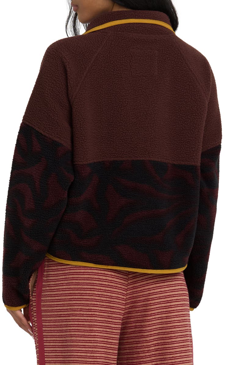 Billabong Popoyo High Pile Fleece Jacket, Alternate, color, Teak