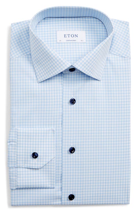 Contemporary Fit Check Dress Shirt