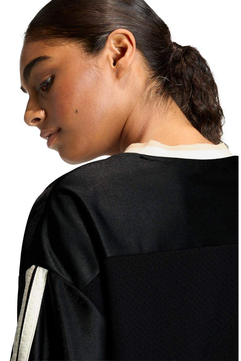 Stadium Mesh T-Shirt, Alternate, color, BLACK/CRYSTAL LINEN/OFF WHITE