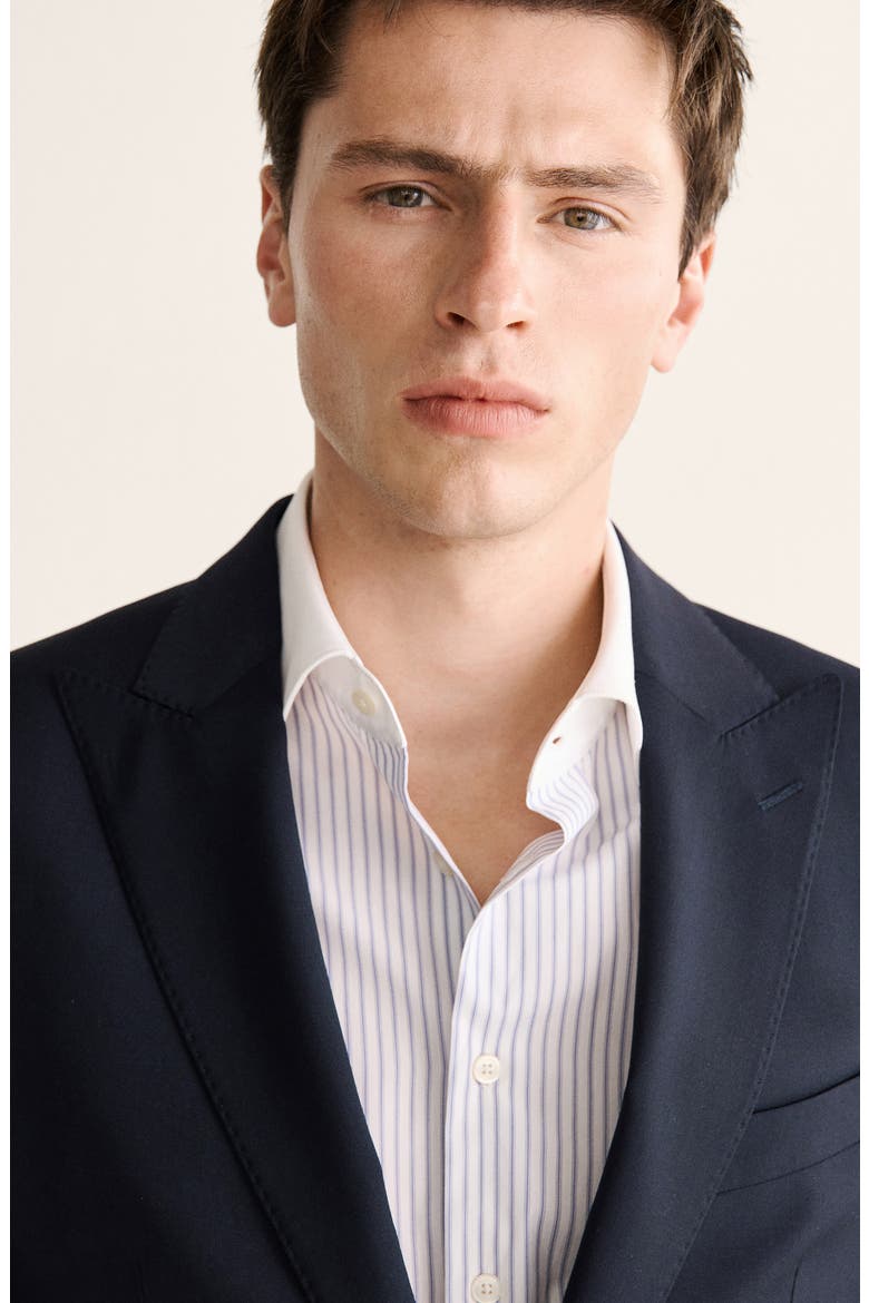 Venice Slim Fit Virgin Wool Jacket, Alternate, color, NAVY