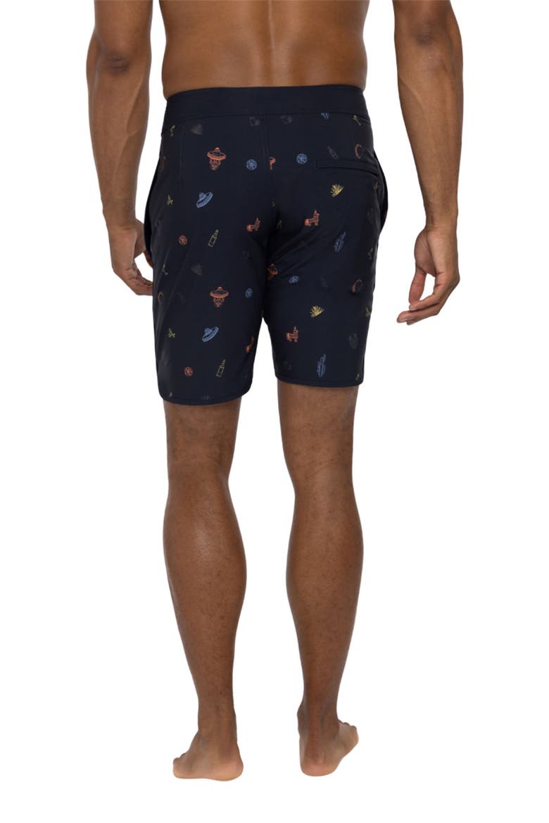 Sunset Mojito Board Shorts, Alternate, color, DRESS BLUES