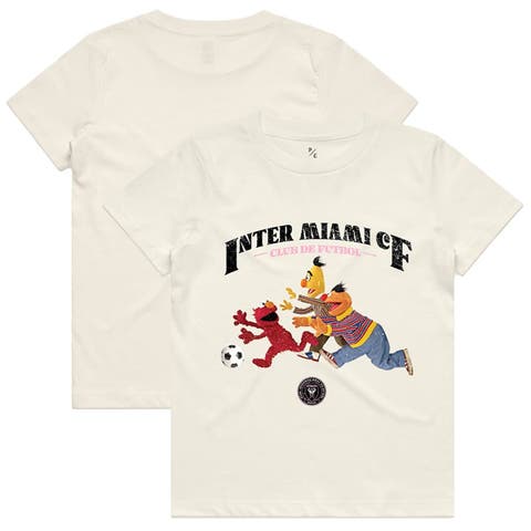 Youth Peace Collective x Sesame Street Cream Inter Miami CF Photorealistic T-Shirt