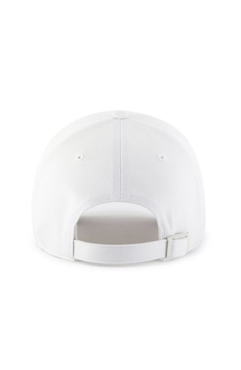 '47 Men's '47 White New York Yankees Foundational Pinch Offside Adjustable Hat, Alternate, color, White