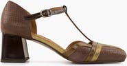 Chie Mihara Metallic patent leather buckle pump