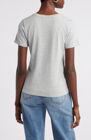 Pima Cotton Blend Crewneck T-Shirt