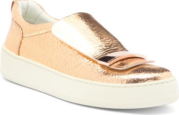 ⭐︎新品⭐︎Sergio Rossi クリスタル輝くsr1 Ballerinas38 Sergio Rossi Crackle Metallic Sneaker (Women) | Nordstromrack