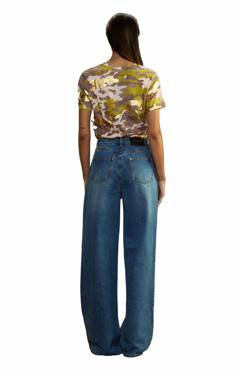 Cynthia Rowley In Plain Sight Tee, Alternate, color, Pink Camo