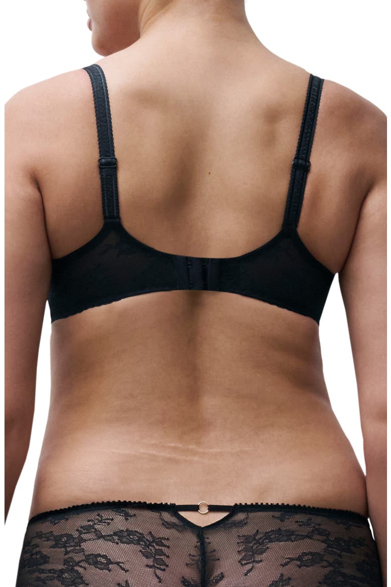 Illusion Underwire Push-Up Bra, Alternate, color, CREPUSCULAR BLACK