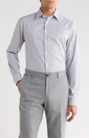 Nordstrom Trim Fit Premium Check Cotton Button-Up Shirt