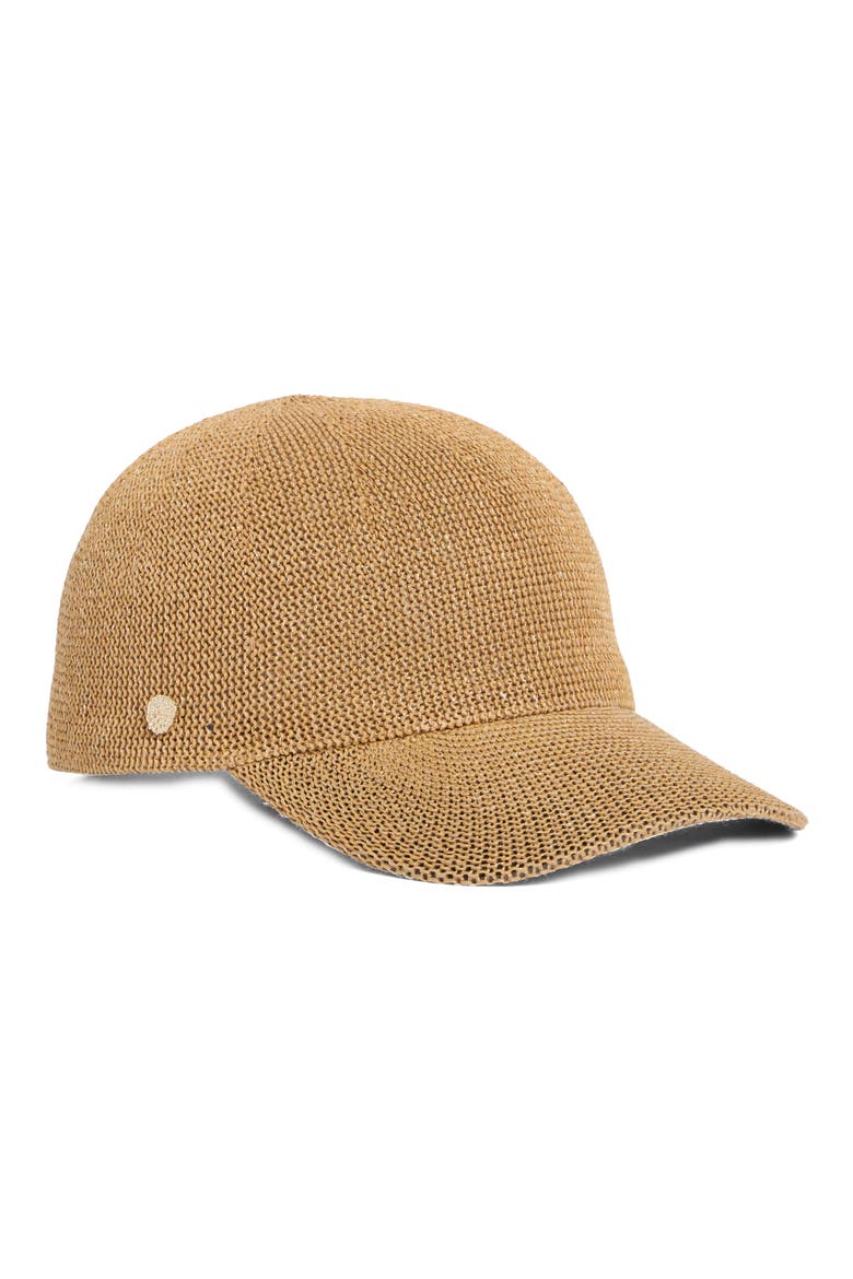 Metallic Paper Packable Baseball Cap, Main, color, TAN