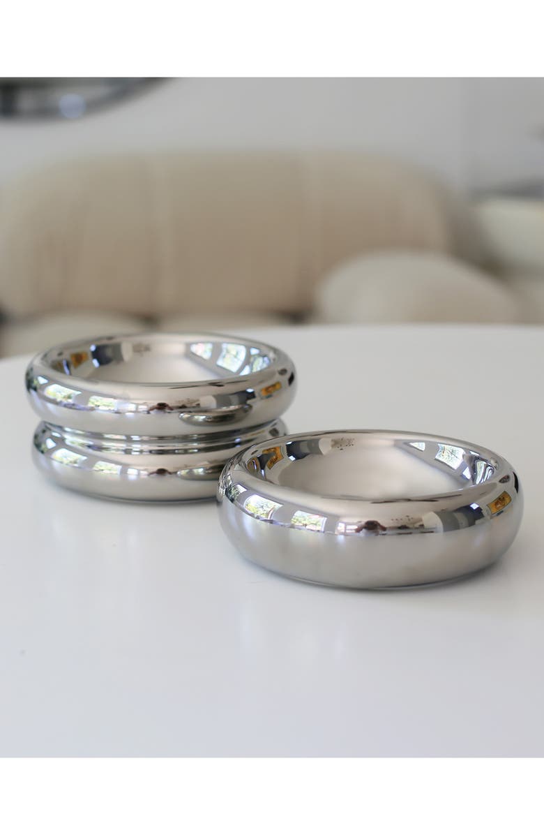 Catenary Halo Chrome Cat Bowl, Alternate, color, Chrome