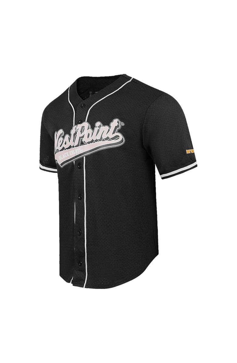 PRO STANDARD Men's Pro Standard Black Army Black Knights Mesh Full-Button Replica Baseball Jersey, Alternate, color, Black