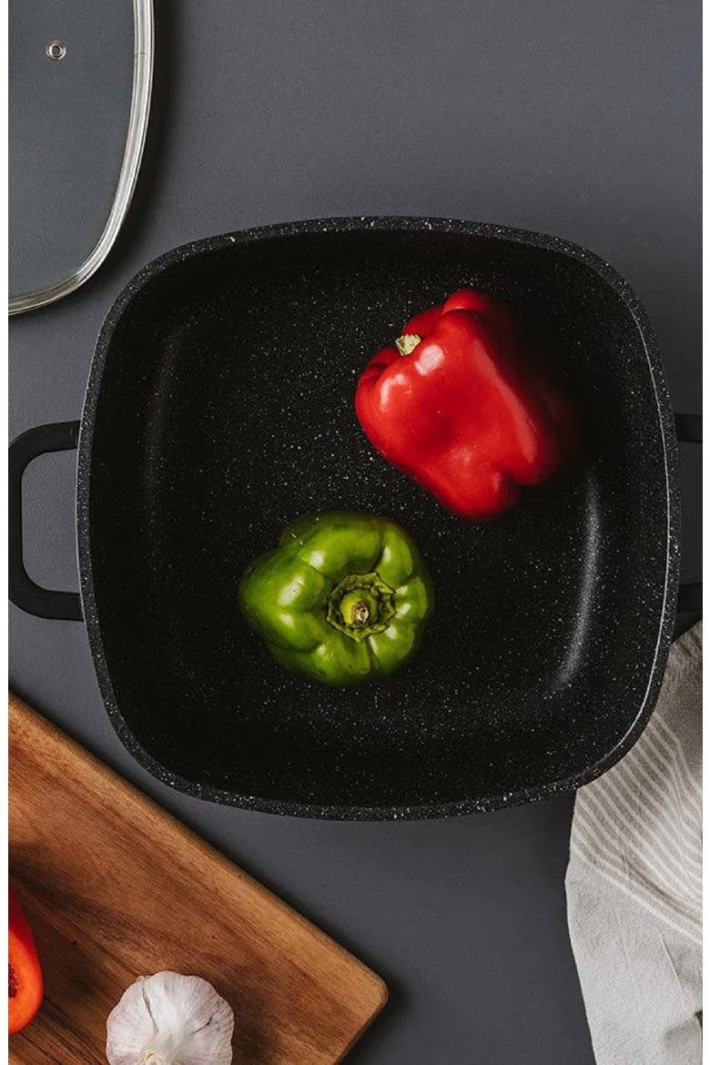 STONE™ 4.5 Qt Casserole with Lid, Alternate, color, BLACK