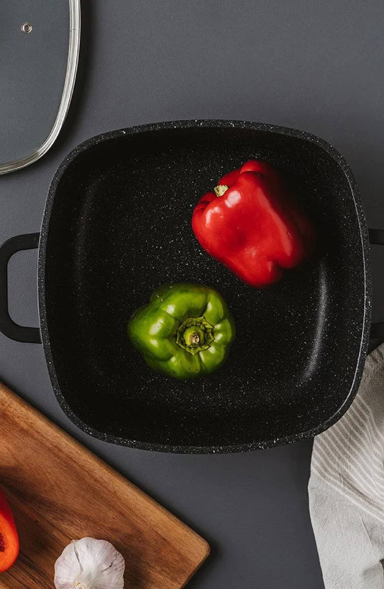 Cuisine::pro<sup>®</sup> STONE<sup>™</sup> 4.5 Qt Casserole with Lid, Alternate, color, Black