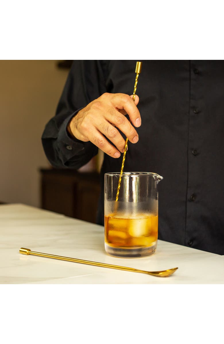 A Bar Above Gold Bar Spoons, Combo Set of 2, Alternate, color, Gold