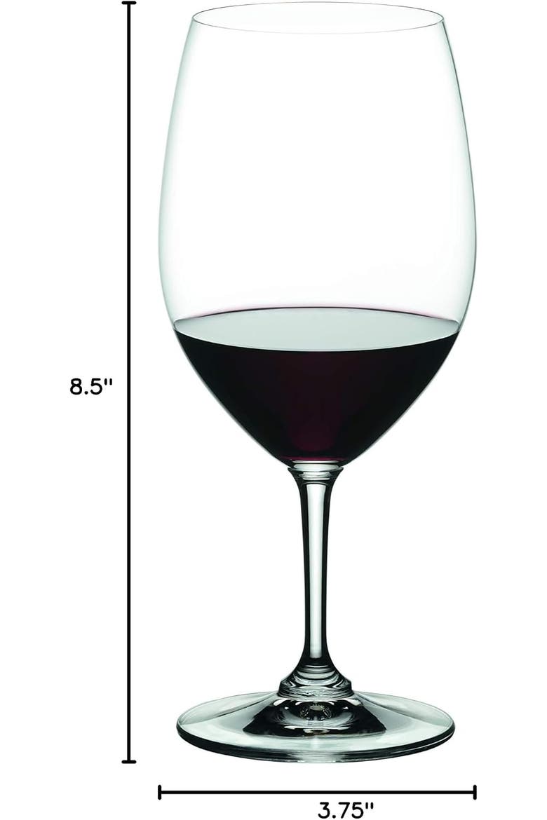 ViVino Set of 4 Bordeaux Wine Glasses, 20.6oz, Alternate, color, Clear