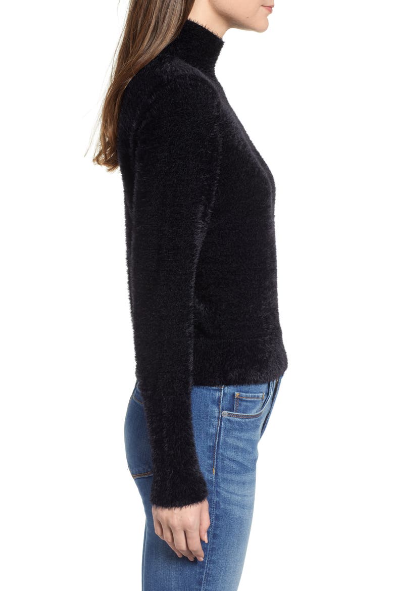 Eyelash Knit Pullover, Alternate, color, BLACK
