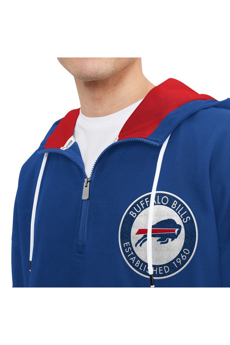 Men's Tommy Hilfiger Royal Buffalo Bills Aaron Quarter-Zip Hoodie, Alternate, color, Royal
