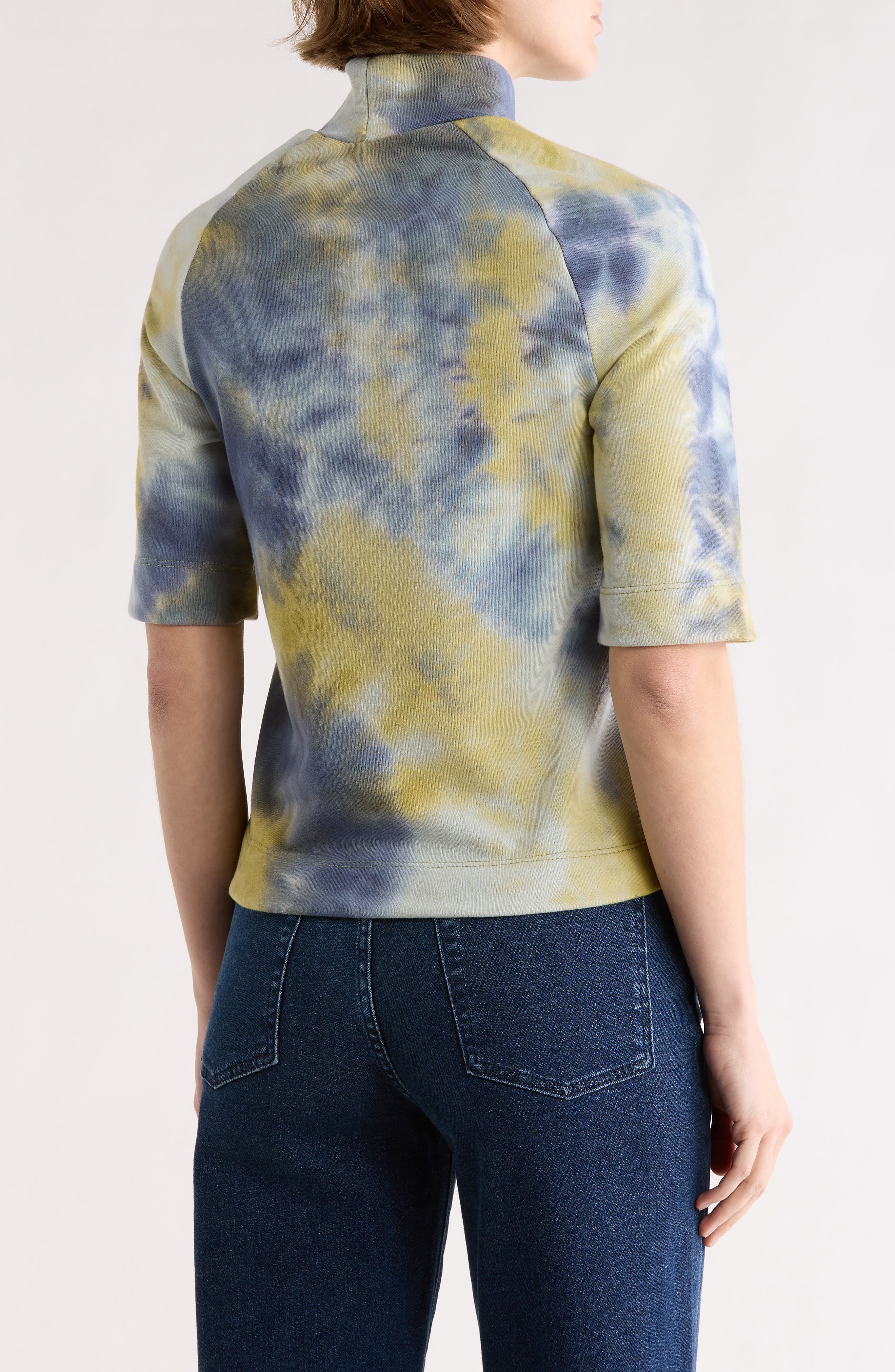 Mock Neck Short Sleeve Sweater - image 4