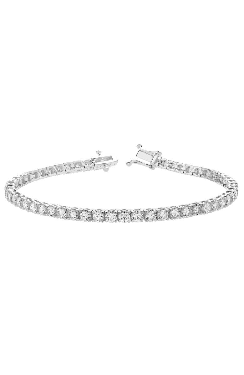 LuvMyJewelry LMJ LoveGrown 10K White Gold Lab Grown Diamond Tennis Bracelets - 5.82 Cts, Main, color, 