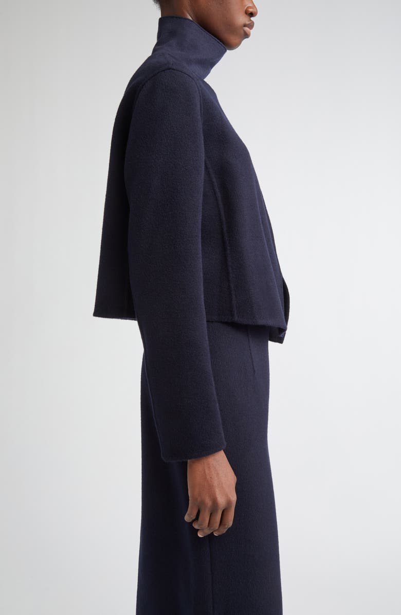 Lafayette 148 New York Foldover Front Double Face Wool & Cashmere Jacket, Alternate, color, Ink