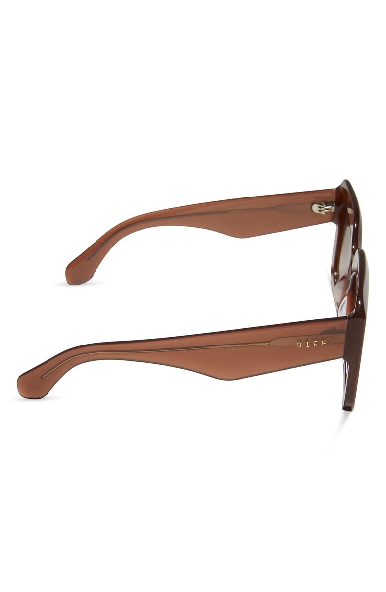 DIFF 52mm Giada Square Sunglasses, Alternate, color, Macchiato Brown Gradient